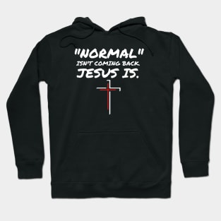 NORMAL ISN'T COMING BACK JESUS IS Hoodie